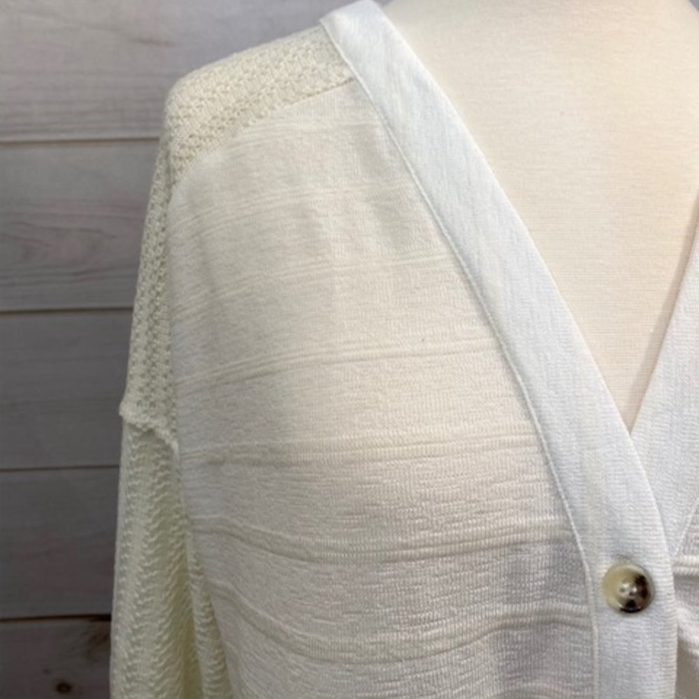 Ivory Button-Up Cardigan - Picture 7 of 8